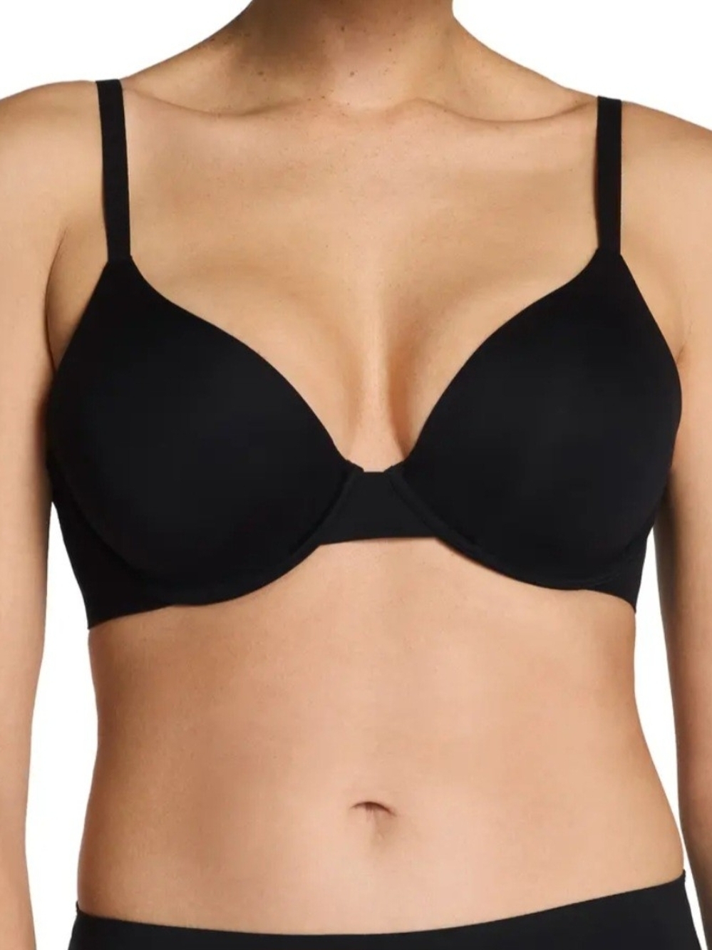 Spanx Sz M  A-C  Very Black SheerFlex Fit To You Underwire Bra Unlined30071R NWT
